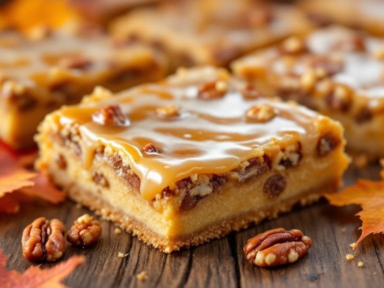 Maple Pecan Shortbread Bars for Your Fall Baking