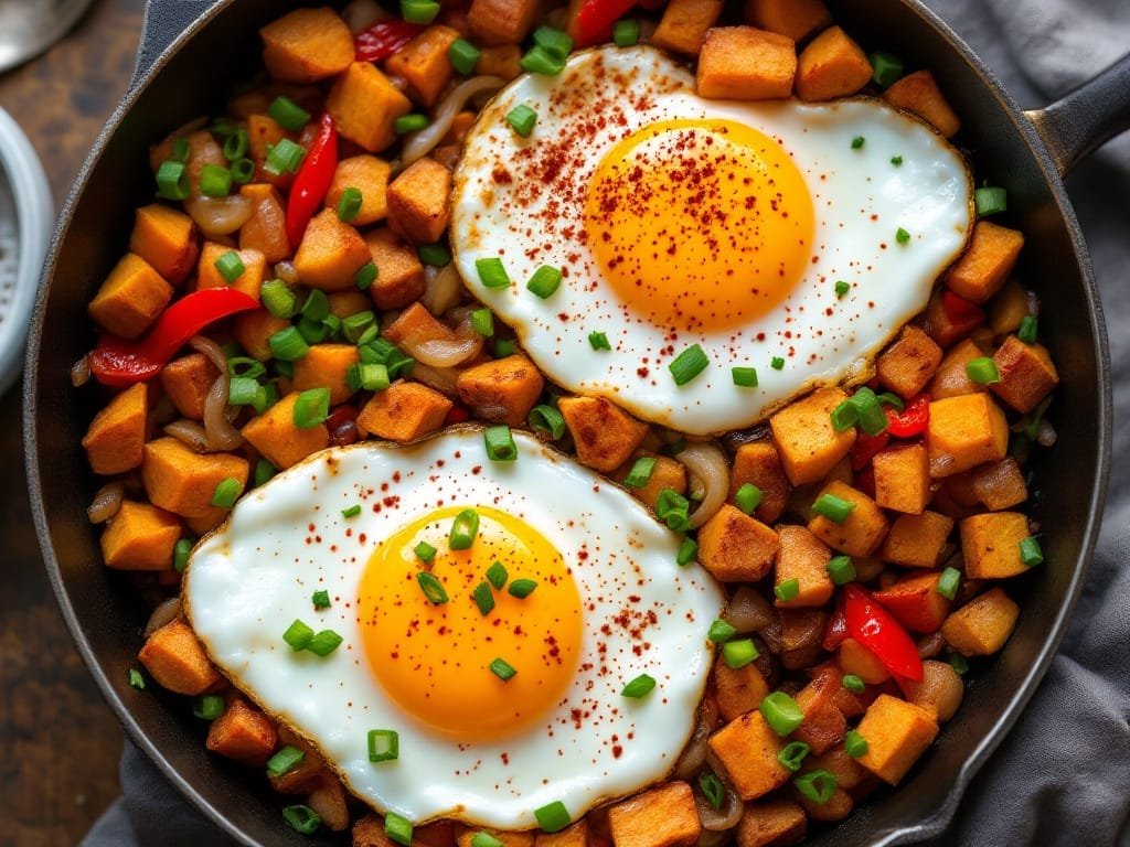 Sweet Potato Hash with Eggs Ready in 30 Minutes - The Kitchens Aid - The Kitchens Aid