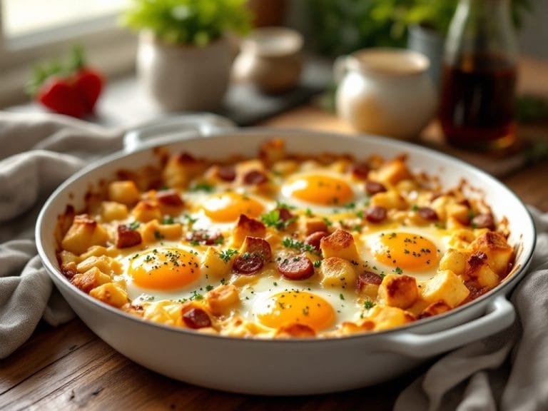 Easy Egg and Sausage Breakfast Casserole Recipe