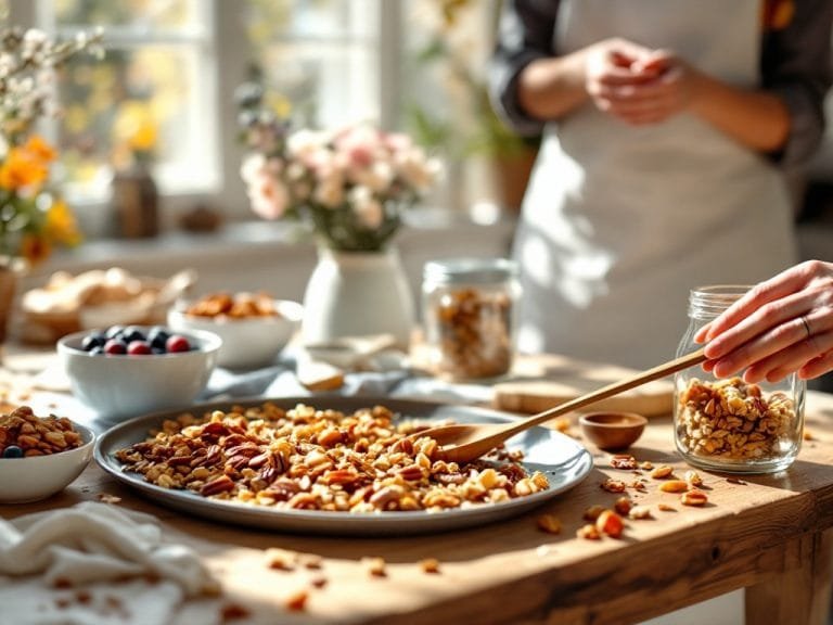 Homemade Maple Pecan Granola