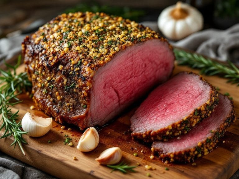 Perfect Prime Rib with Garlic and Herb Crust Recipe
