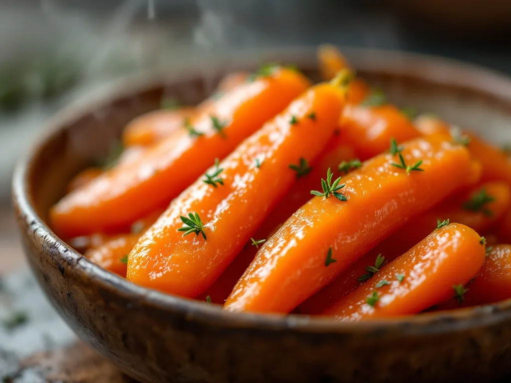 Honey Glazed Carrots with Fresh Thyme - The Kitchens Aid - The Kitchens Aid