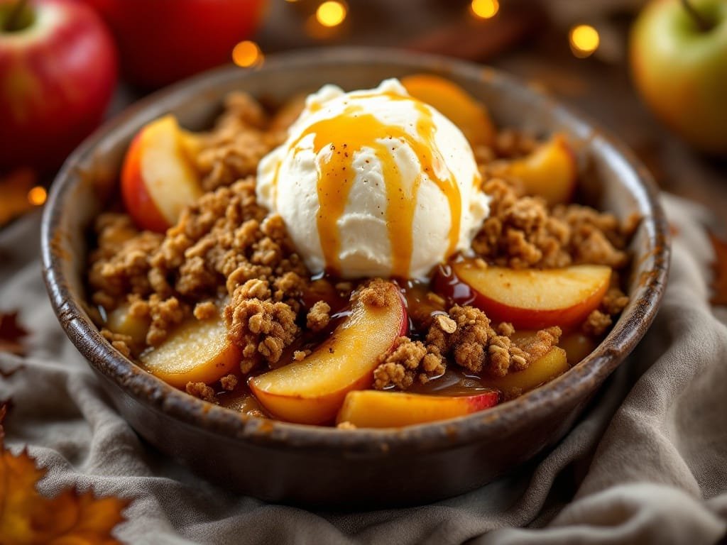 Apple Crisp with Crunchy Oat Topping - The Kitchens Aid - The Kitchens Aid