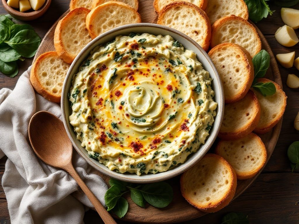 Creamy Spinach Artichoke Dip Recipe - The Kitchens Aid - The Kitchens Aid