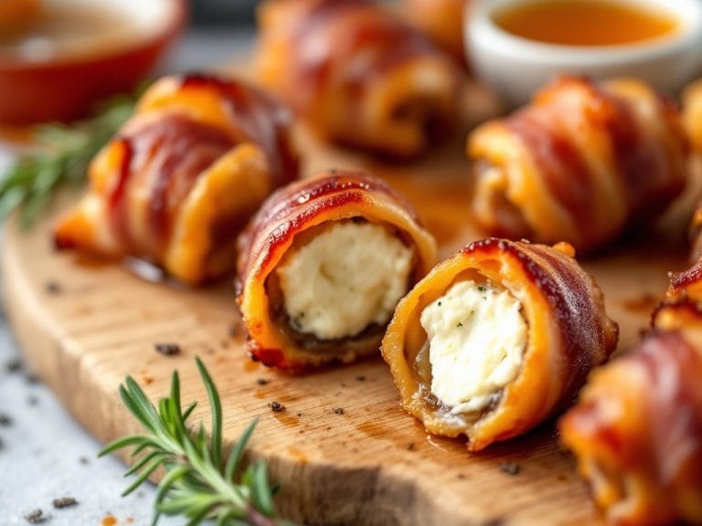 Irresistible Bacon Wrapped Dates Stuffed with Creamy Goat Cheese
