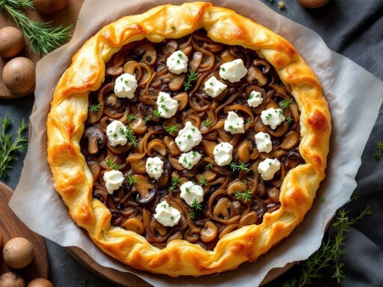Caramelized Onion and Mushroom Tartlets Recipe