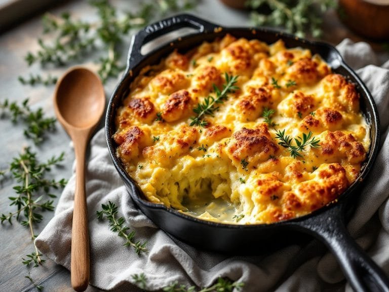 Cheesy Baked Cauliflower Gratin Recipe