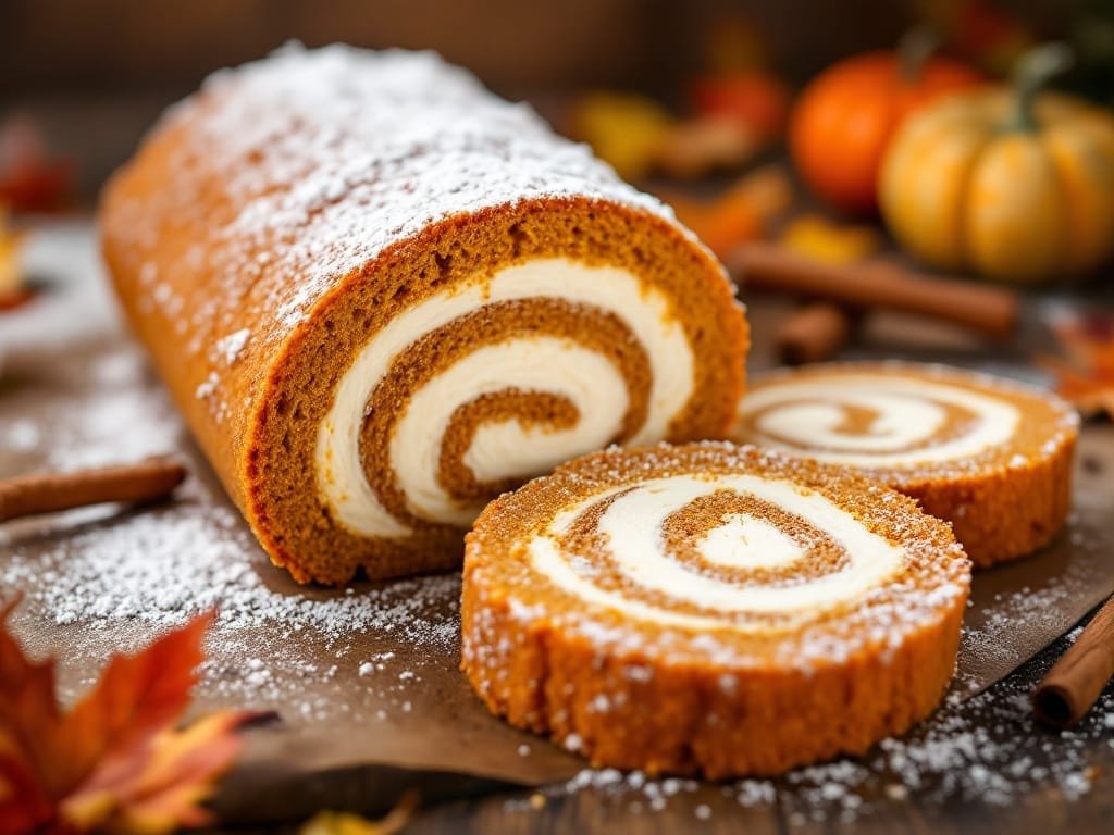 Ultimate Pumpkin Roll with Creamy Dreamy Filling - The Kitchens Aid - The Kitchens Aid