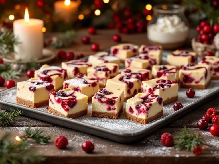 Homemade Cranberry Cheesecake Bars Perfect for the Holidays