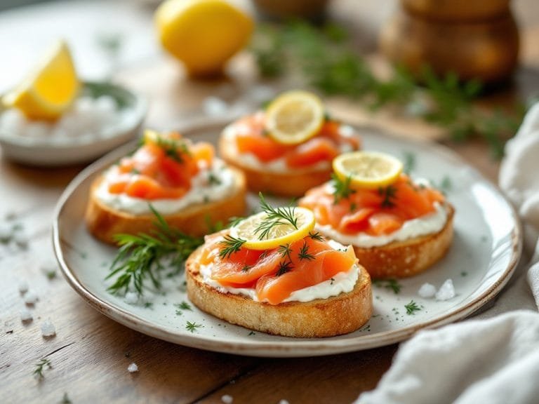 Elegant Smoked Salmon Crostini Recipe