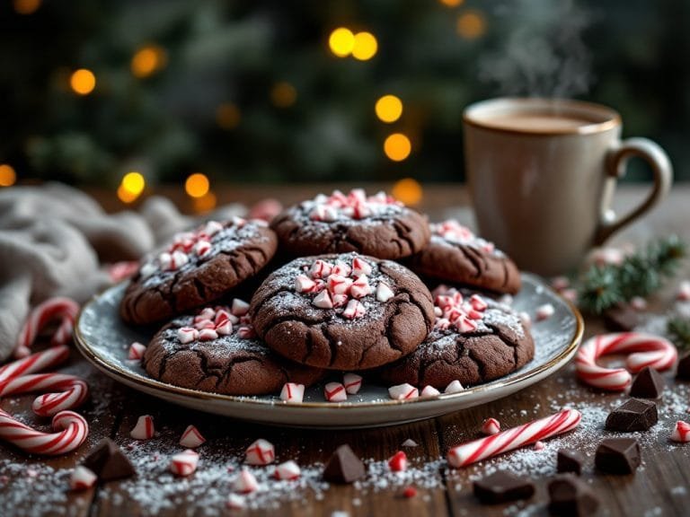 Double Chocolate Peppermint Cookie Bliss