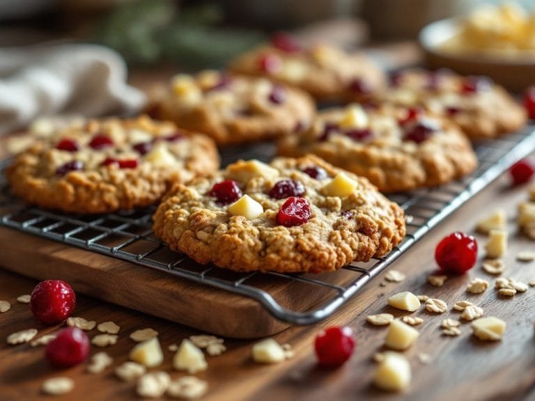 Chewy Oatmeal Cranberry White Chocolate Cookie Recipe