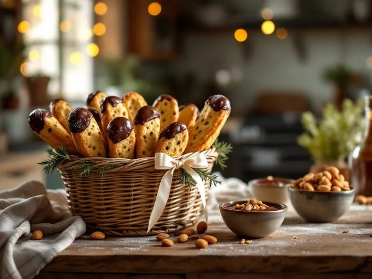 Chocolate Dipped Biscotti Recipe Perfect for Gifting