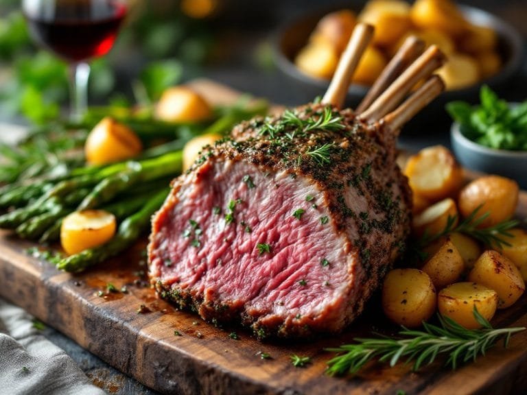 Herb Crusted Rack of Lamb Recipe for Elegant Dinner Ideas