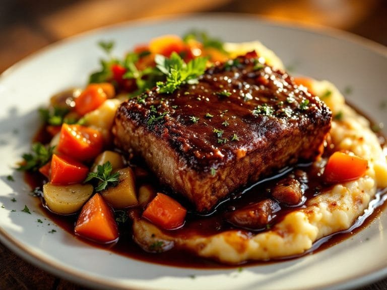 Melt in Your Mouth Slow Cooked Braised Short Ribs Recipe