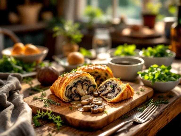Cozy Vegetarian Mushroom Wellington Recipe