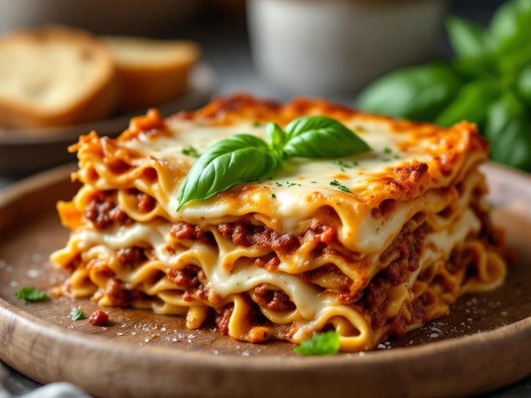 Classic Lasagna with Creamy Bechamel Sauce