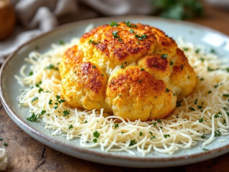Savory Parmesan Roasted Cauliflower Recipe