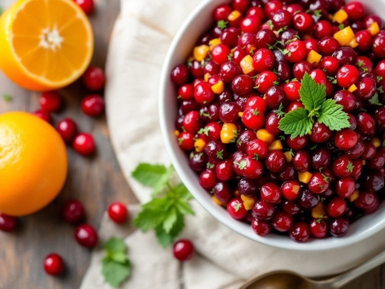 Fresh and Festive Cranberry Orange Relish Recipe