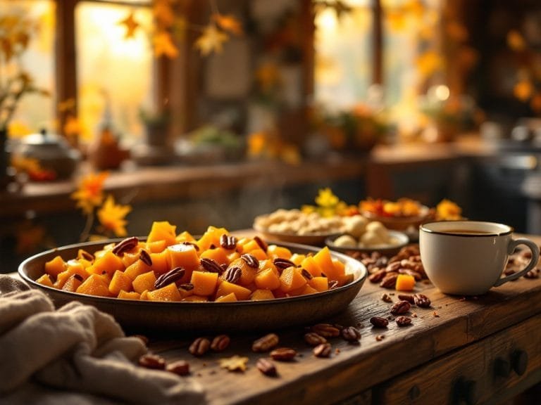 Maple Pecan Roasted Butternut Squash Recipe