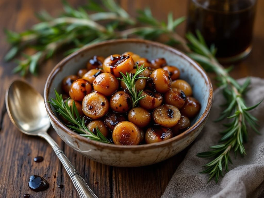 Balsamic Glazed Pearl Onions Recipe - The Kitchens Aid - The Kitchens Aid