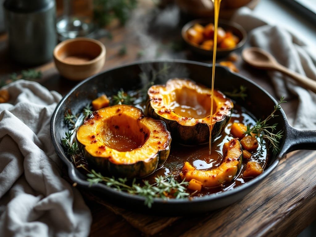 Cinnamon Honey Glazed Acorn Squash Recipe - The Kitchens Aid - The Kitchens Aid