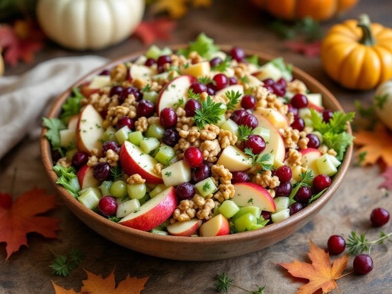 Cranberry Apple Waldorf Salad Perfect for Fall Gatherings