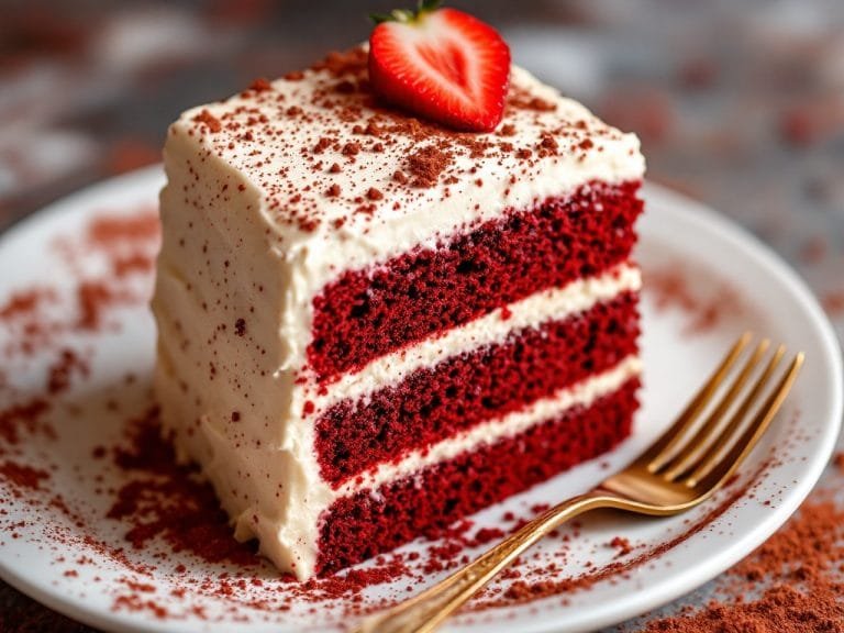 Rich Red Velvet Cake with Cream Cheese Frosting