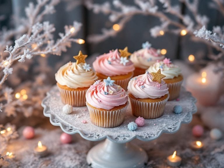 Whimsical Sugar Plum Fairy Cupcakes
