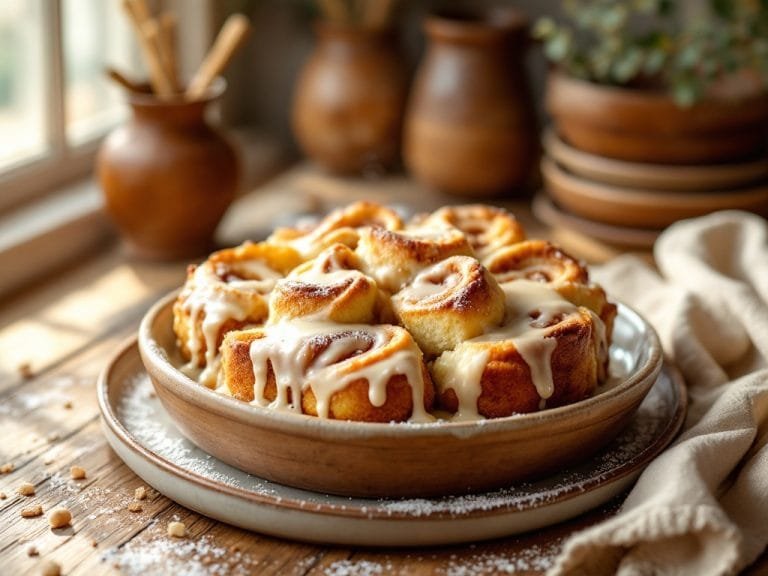 Cozy Cinnamon Roll Bread Pudding Recipe