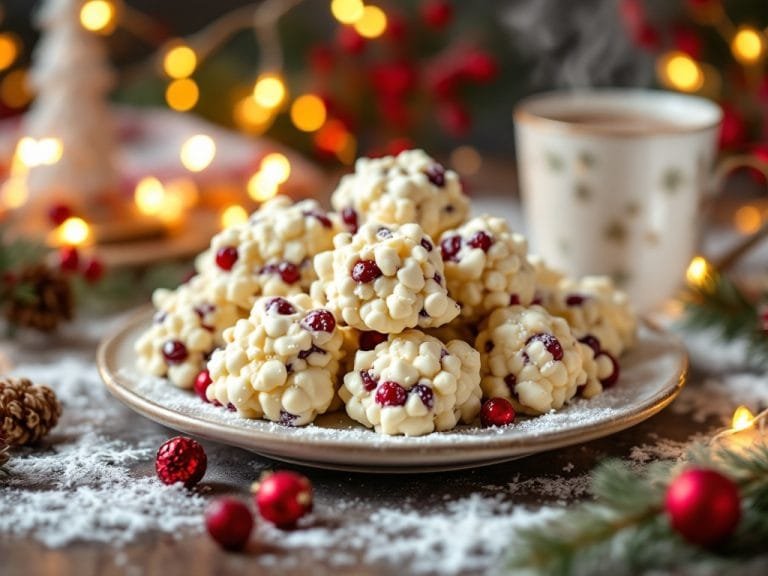 White Chocolate Cranberry Clusters Holiday Treat