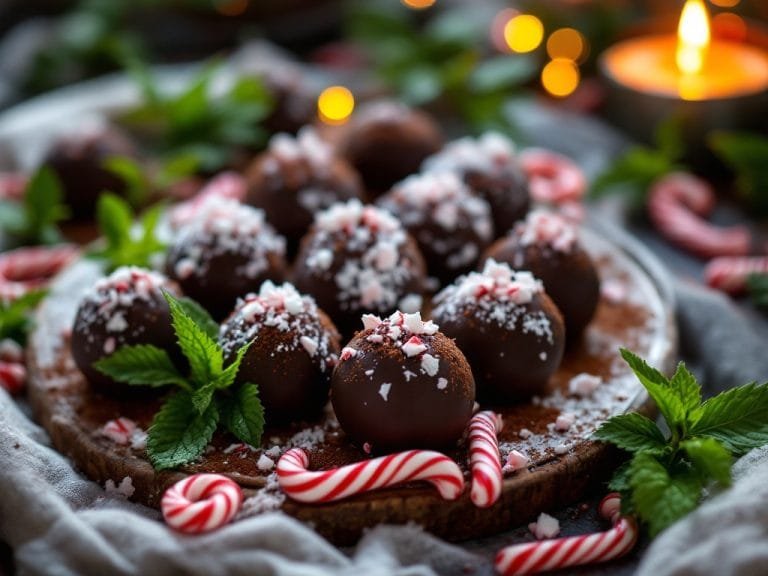 Decadent Chocolate Peppermint Truffles
