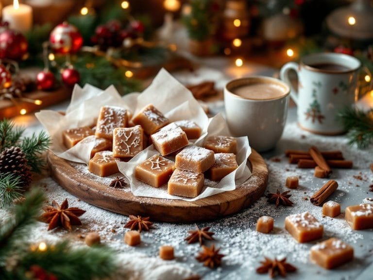 Gingerbread Spiced Caramels Holiday Treat Recipe