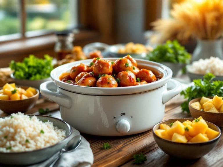 Easy Crockpot Sweet and Sour Meatballs Recipe