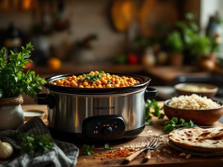 Cozy Crockpot Chickpea Curry Recipe