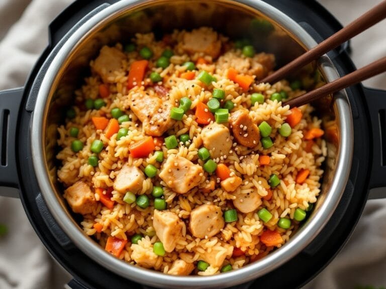 Quick and Easy Instant Pot Chicken Fried Rice Recipe