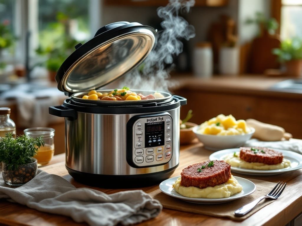 Instant Pot Meatloaf and Mashed Potatoes Dinner Idea - The Kitchens Aid - The Kitchens Aid