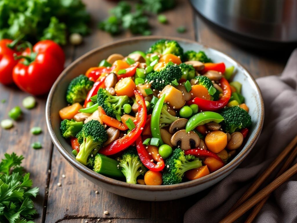 Quick and Easy Instant Pot Vegetable Stir Fry Recipe - The Kitchens Aid - The Kitchens Aid