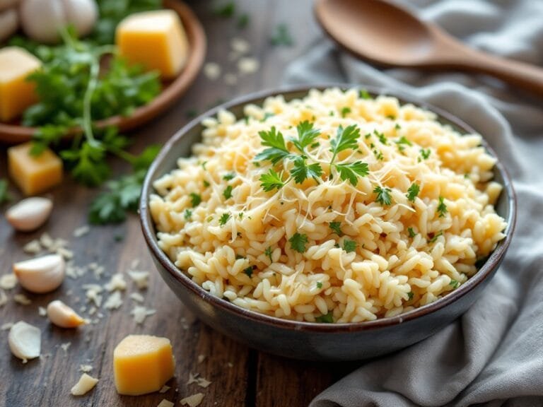 Creamy Garlic Parmesan Rice Made Easy