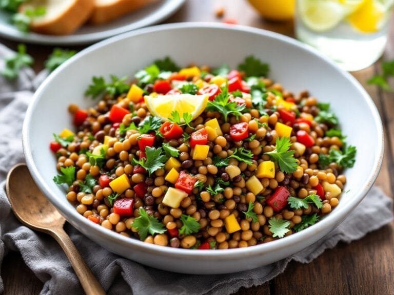 Instant Pot Lentil Salad Quick Healthy and Delicious
