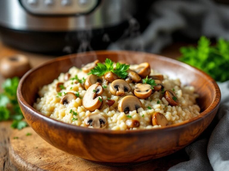 Creamy Instant Pot Mushroom Risotto Recipe
