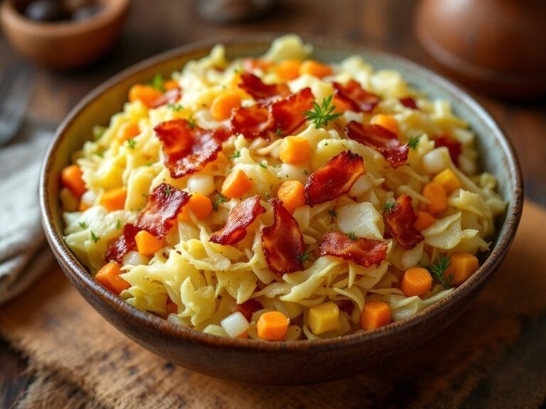 Easy Instant Pot Cabbage with Bacon Recipe
