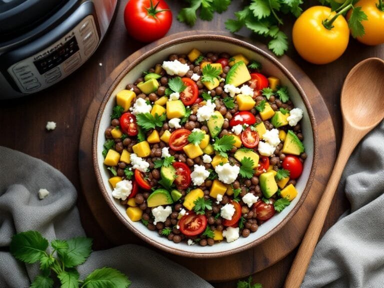 Easy Instant Pot Lentil Salad Recipe