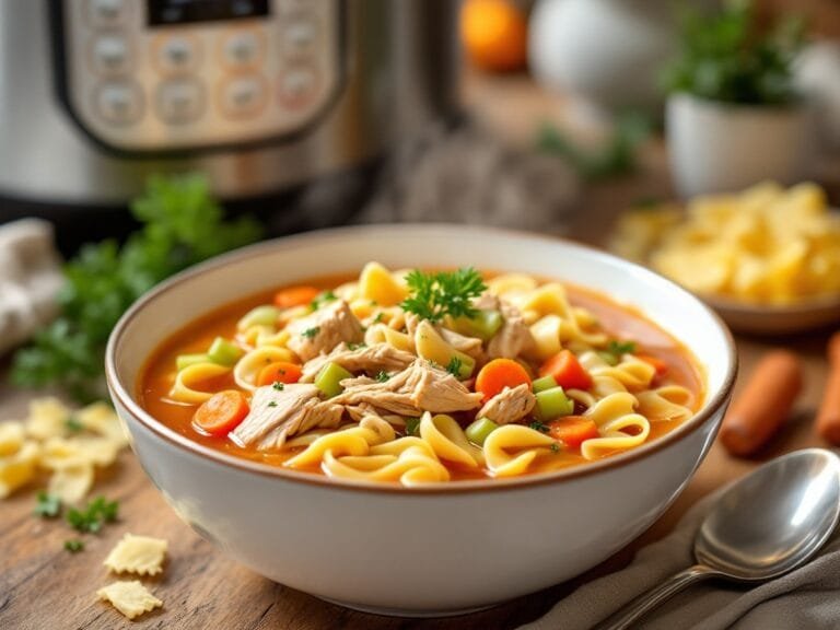 Cozy Homemade Instant Pot Chicken Noodle Soup Recipe