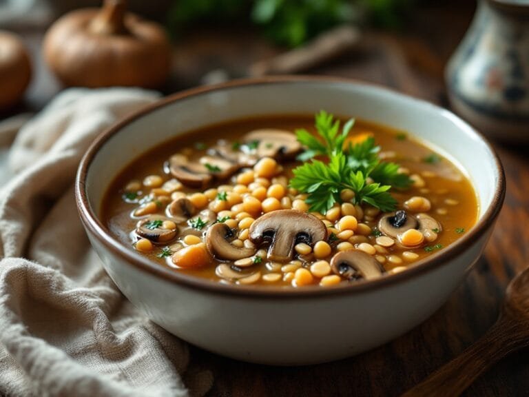 Comforting Instant Pot Mushroom Barley Soup Recipe
