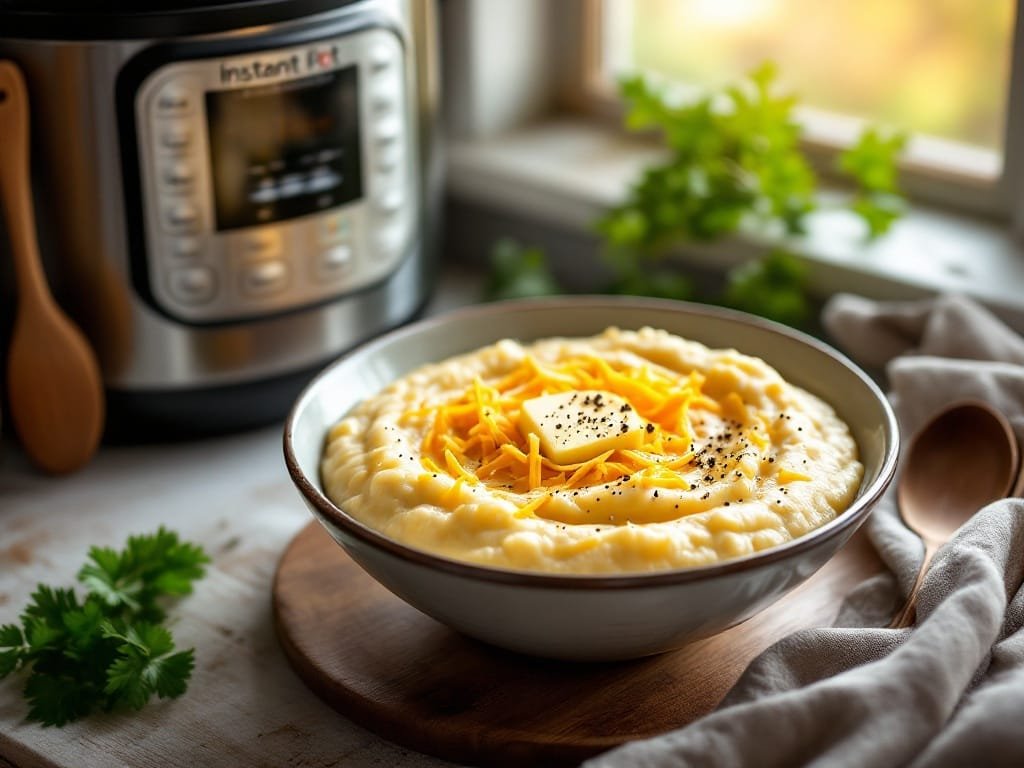 Creamy Southern Style Instant Pot Grits - The Kitchens Aid - The Kitchens Aid