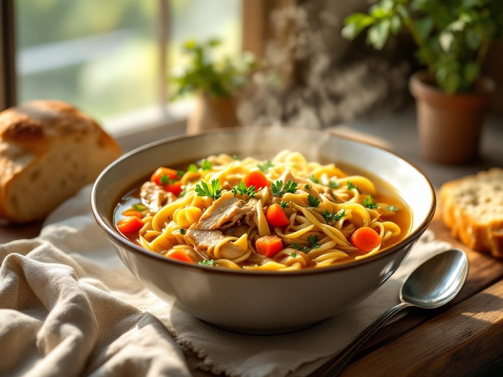 Cozy Chicken Noodle Soup Recipe - The Kitchens Aid - The Kitchens Aid