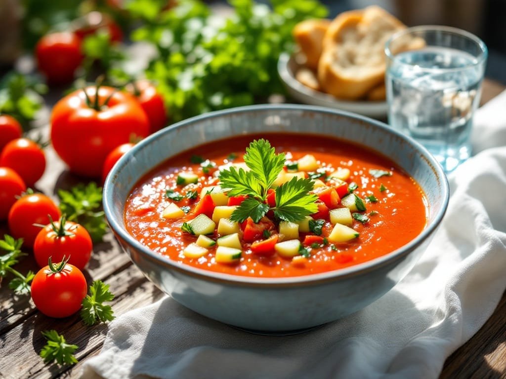 Refreshing Summer Gazpacho Recipe - The Kitchens Aid - The Kitchens Aid