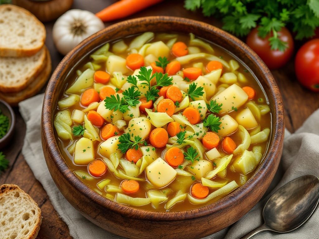 Hearty and Nourishing Cabbage Soup Recipe - The Kitchens Aid - The Kitchens Aid