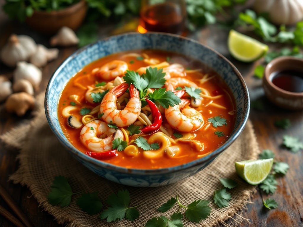 Authentic Thai Tom Yum Soup Recipe - The Kitchens Aid - The Kitchens Aid